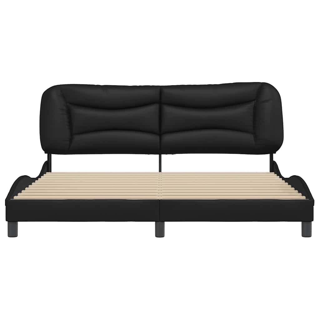 sengeramme uden madras Hvar 180x200 cm kunstlæder sort