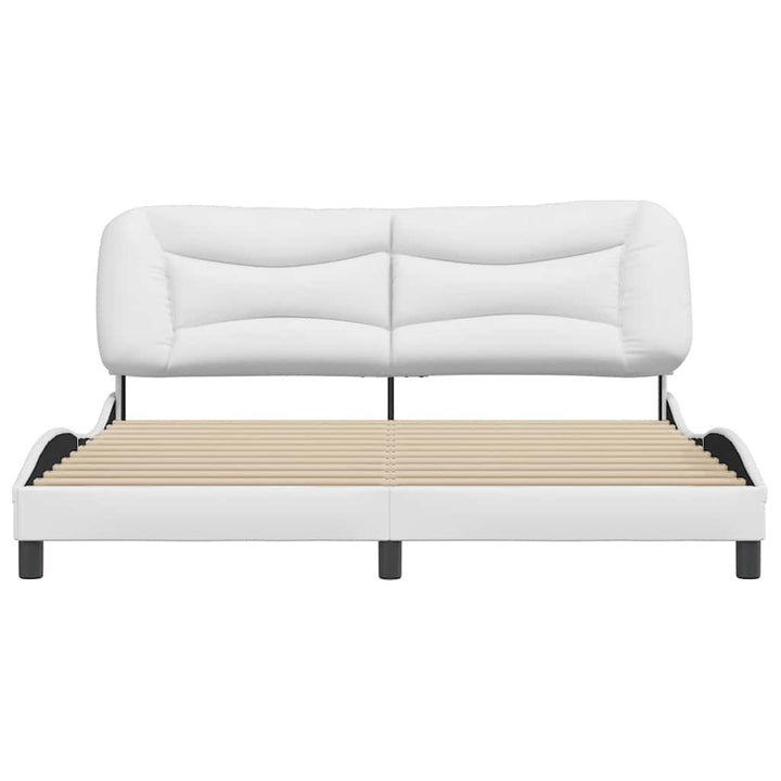 sengeramme uden madras Hvar 180x200 cm kunstlæder hvid