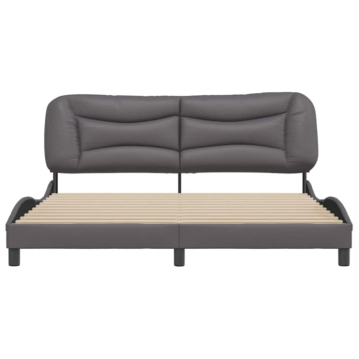 sengeramme uden madras Hvar 180x200 cm kunstlæder grå