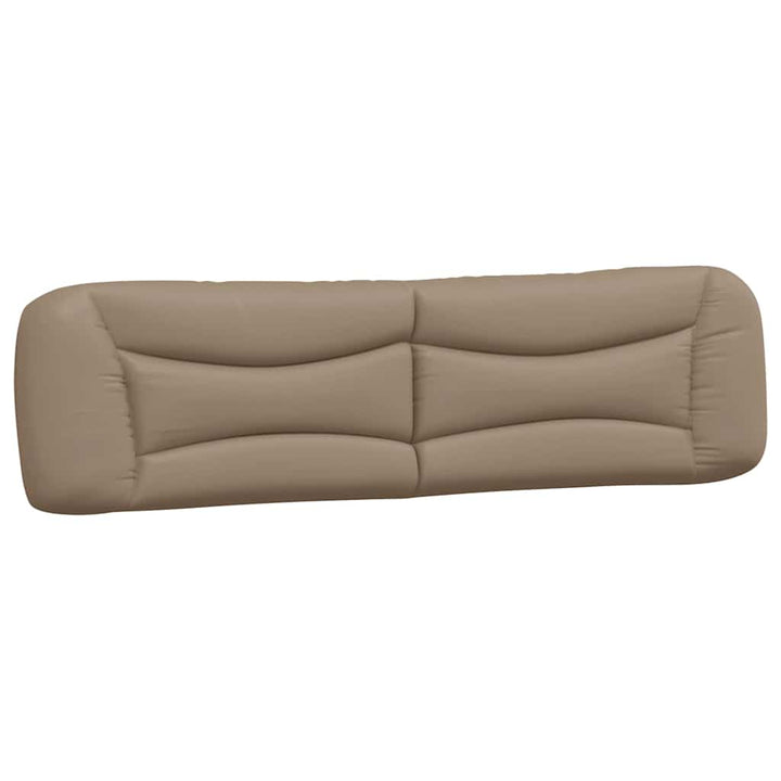 sengeramme uden madras Hvar 200x200 cm kunstlæder cappuccinofarvet