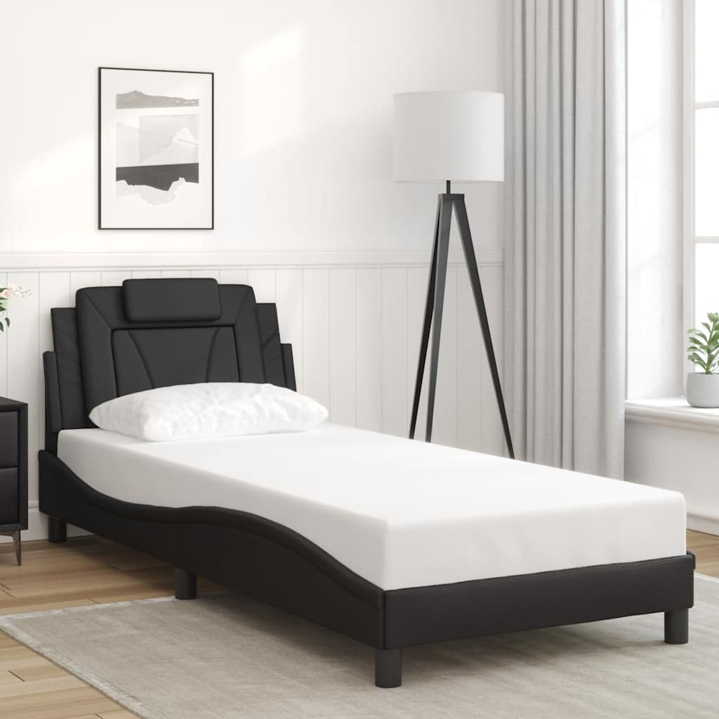 sengeramme uden madras Viana 80x200 cm kunstlæder sort