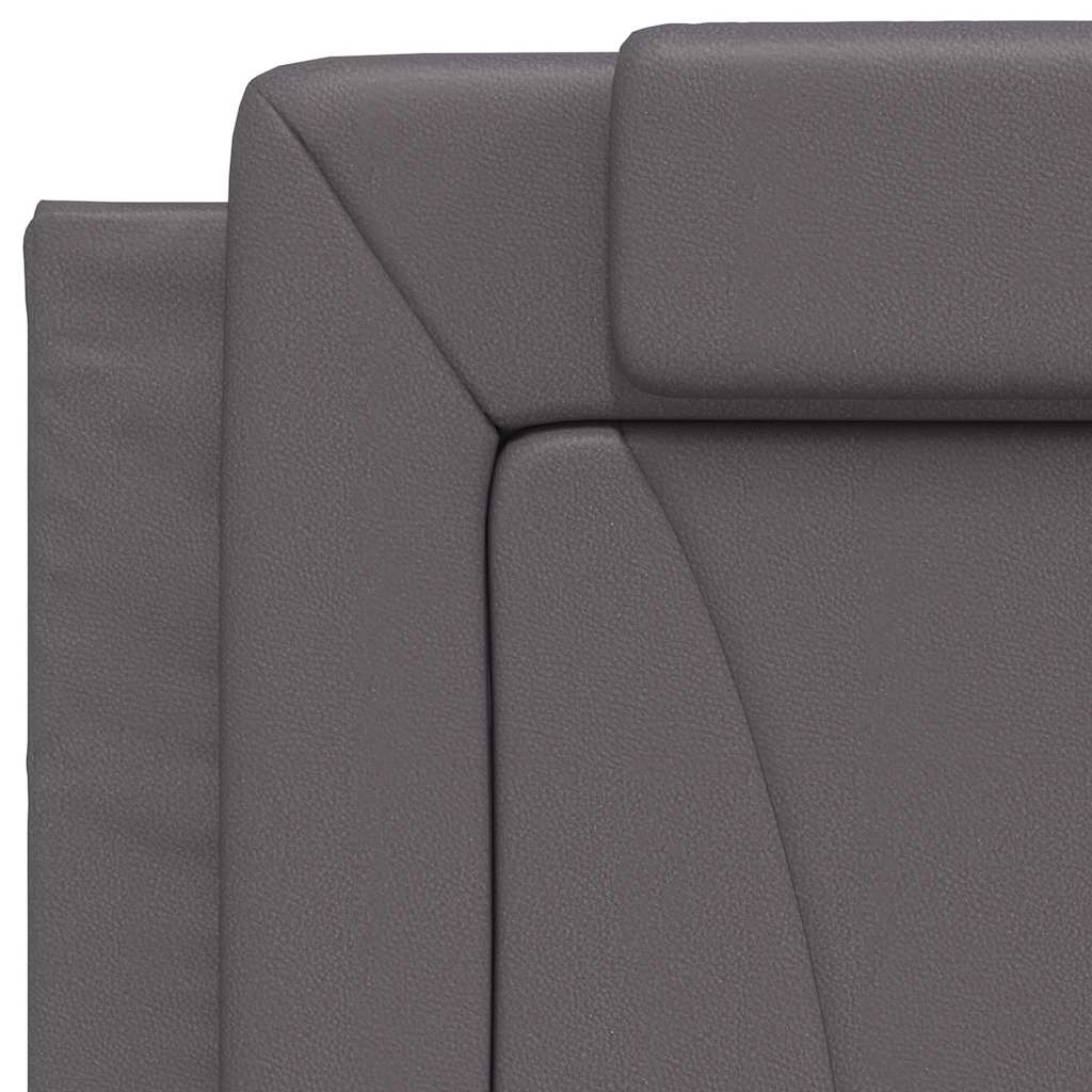 sengeramme uden madras Viana 90x190 cm kunstlæder grå