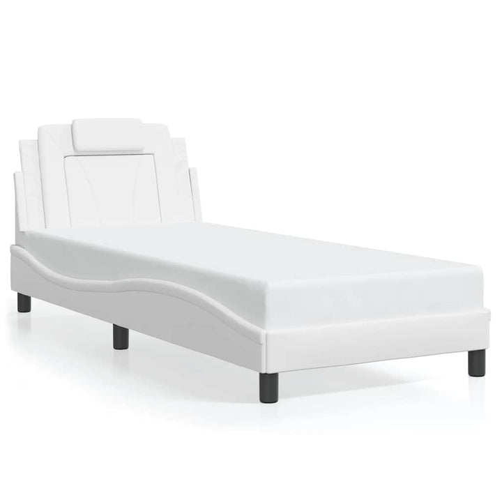 sengeramme uden madras Viana 90x200 cm kunstlæder hvid