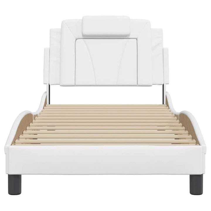 sengeramme uden madras Viana 90x200 cm kunstlæder hvid