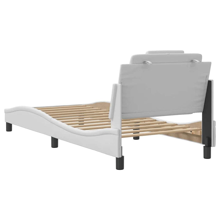 sengeramme uden madras Viana 90x200 cm kunstlæder hvid