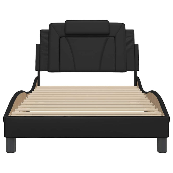 sengeramme uden madras Viana 100x200 cm kunstlæder sort
