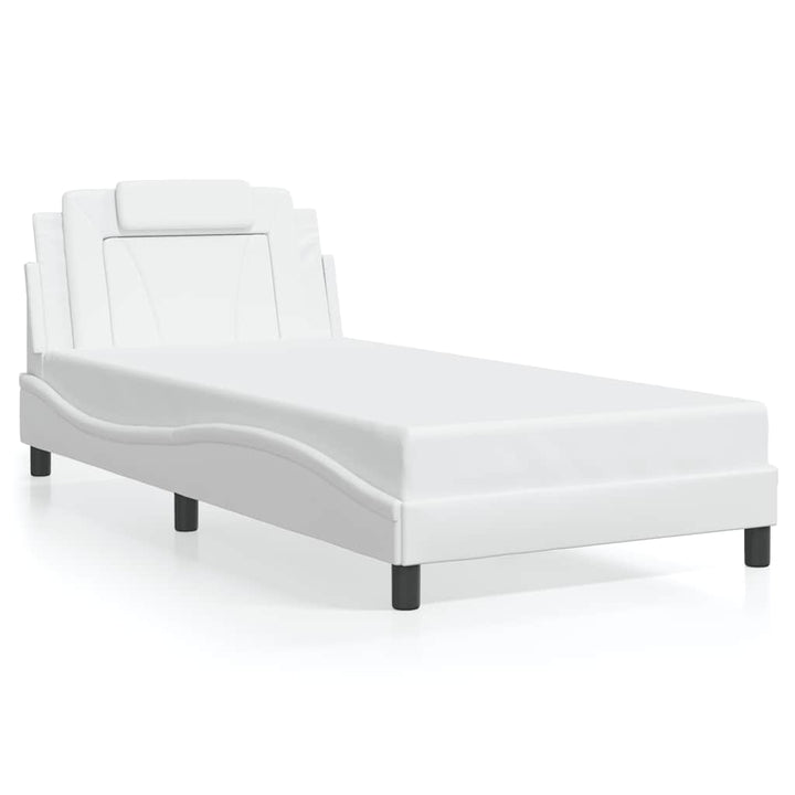 sengeramme uden madras Viana 100x200 cm kunstlæder hvid
