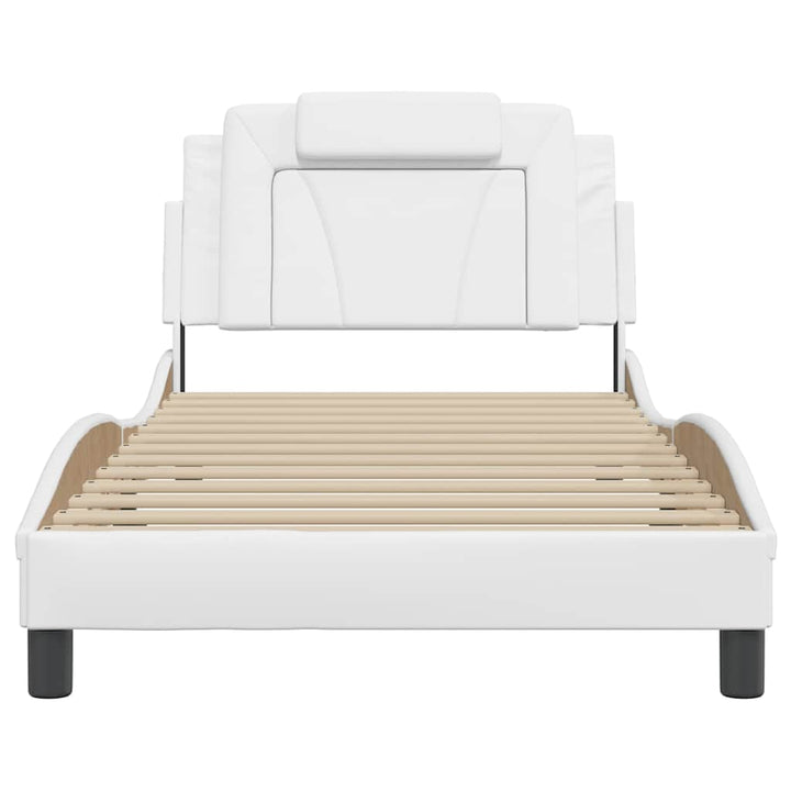 sengeramme uden madras Viana 100x200 cm kunstlæder hvid