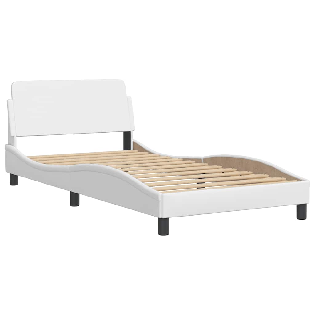 sengeramme uden madras Viana 100x200 cm kunstlæder hvid
