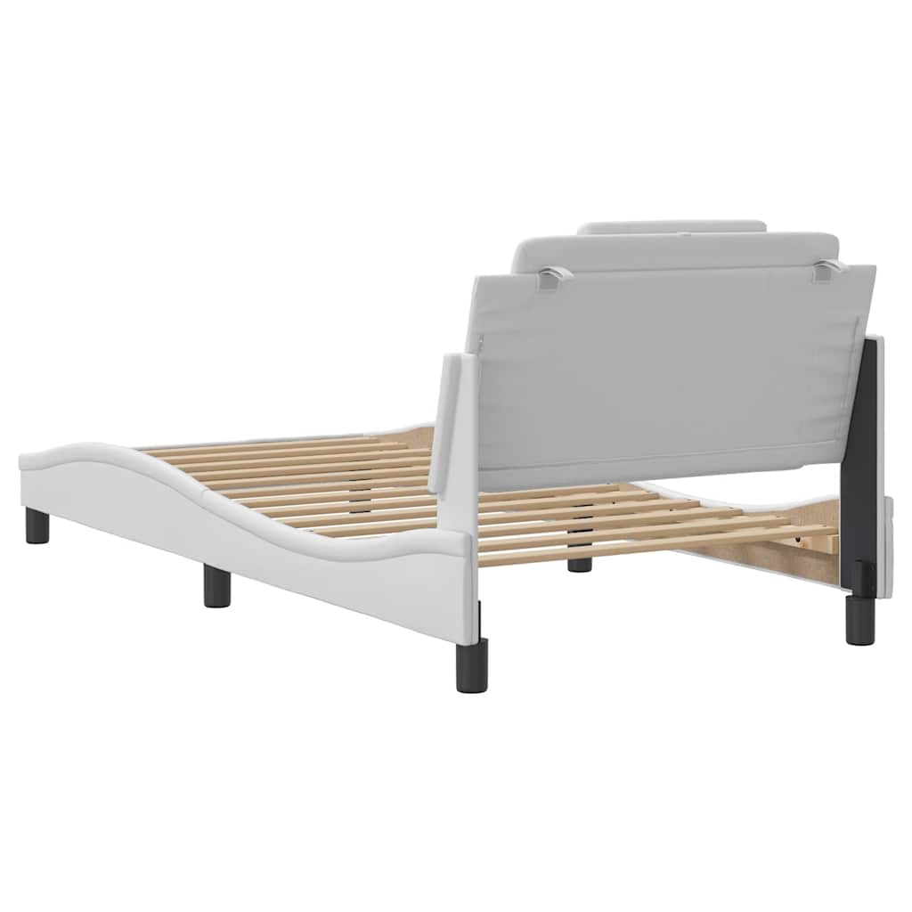 sengeramme uden madras Viana 100x200 cm kunstlæder hvid