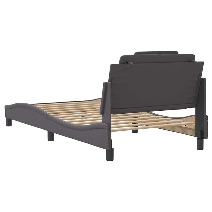 sengeramme uden madras Viana 100x200 cm kunstlæder grå