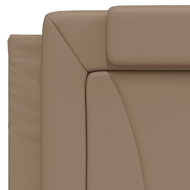 sengeramme uden madras Viana 100x200 cm kunstlæder cappuccinofarvet