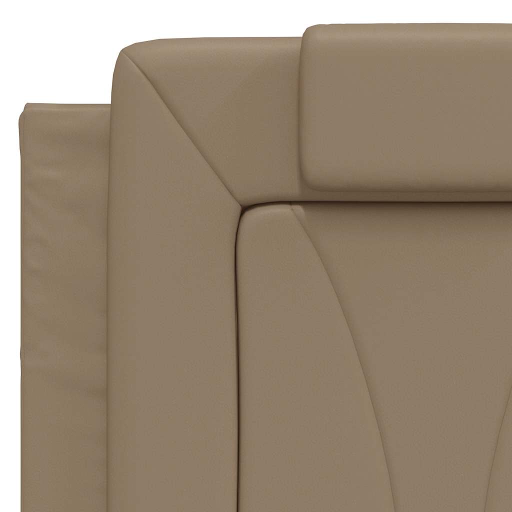 sengeramme uden madras Viana 120x200 cm kunstlæder cappuccinofarvet