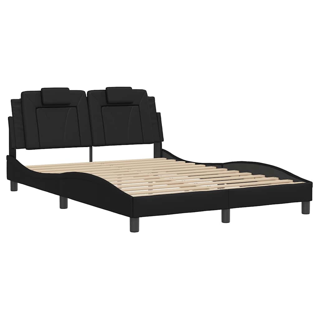 sengeramme uden madras Viana 140x190 cm kunstlæder sort