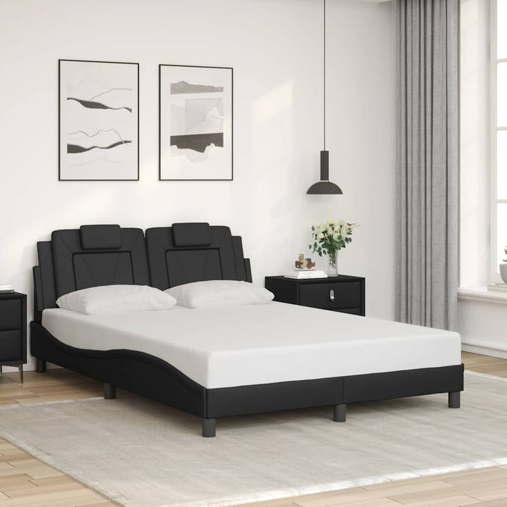 sengeramme uden madras Viana 140x190 cm kunstlæder sort