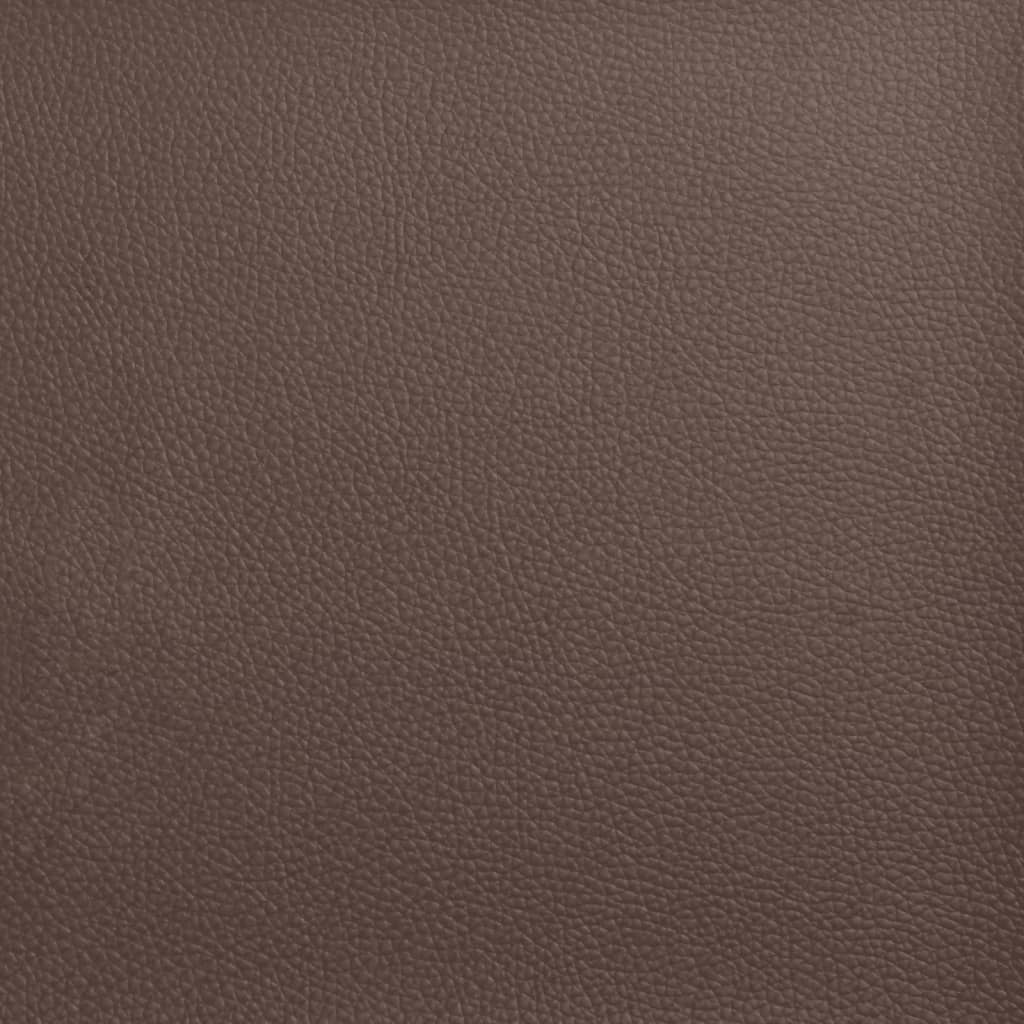 sengeramme uden madras Viana 140x190 cm kunstlæder brun