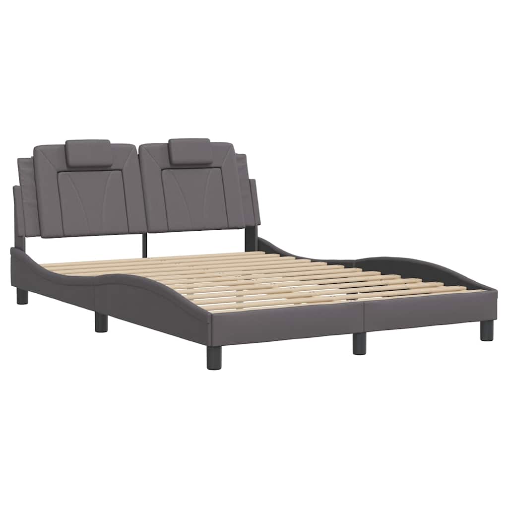 sengeramme uden madras Viana 140x190 cm kunstlæder grå