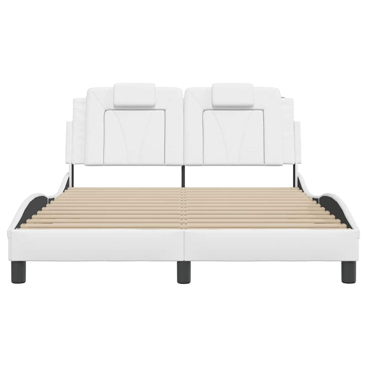 sengeramme uden madras Viana 140x200 cm kunstlæder hvid