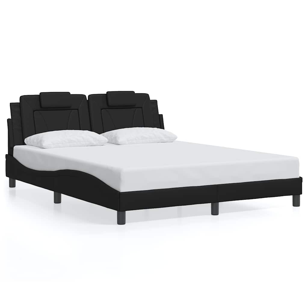 sengeramme uden madras Viana 160x200 cm kunstlæder sort