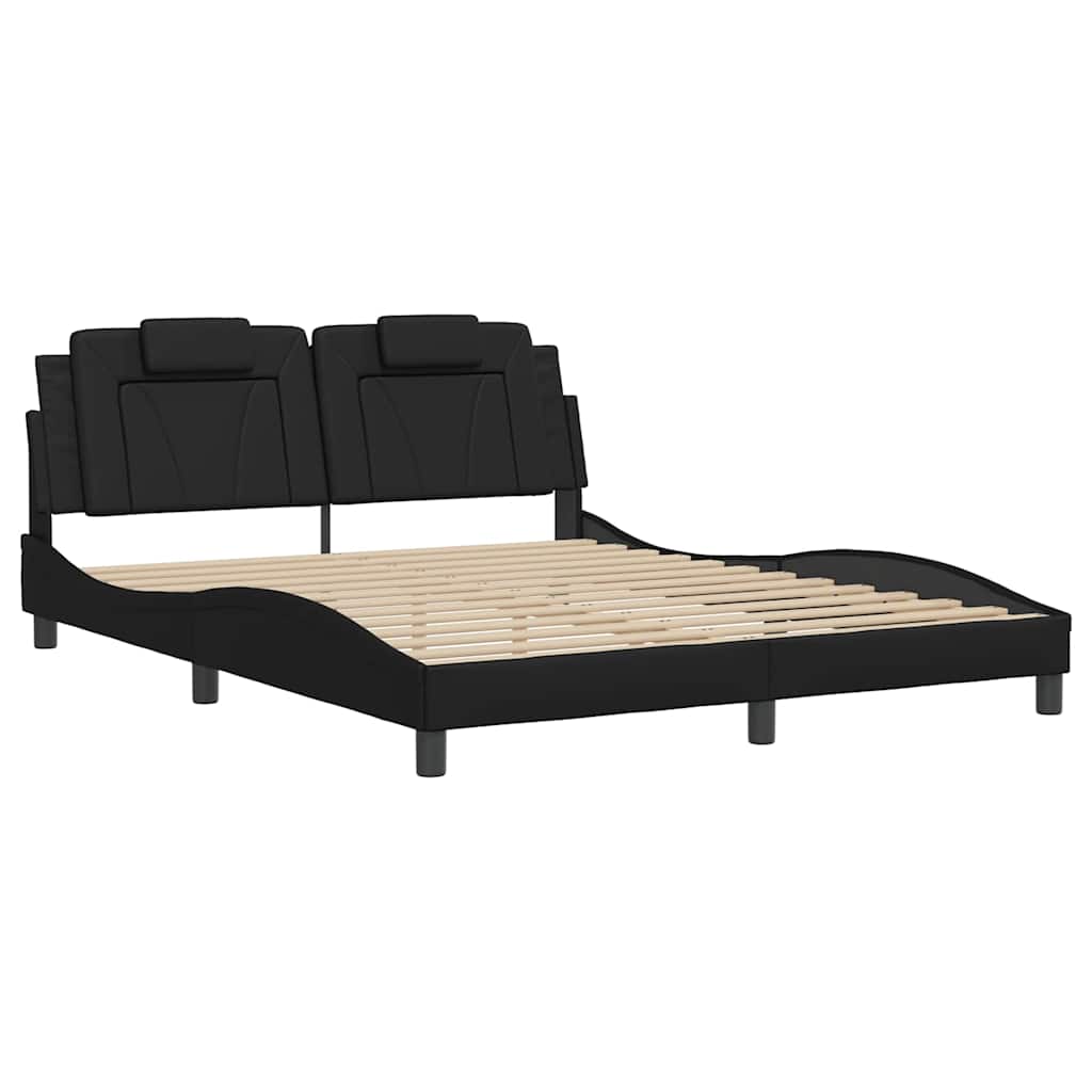 sengeramme uden madras Viana 160x200 cm kunstlæder sort