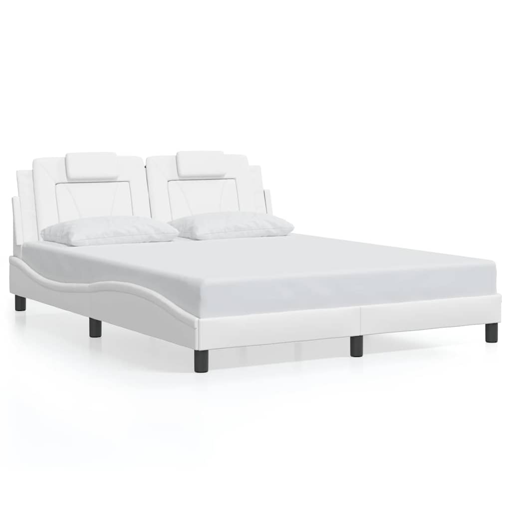 sengeramme uden madras Viana 160x200 cm kunstlæder hvid
