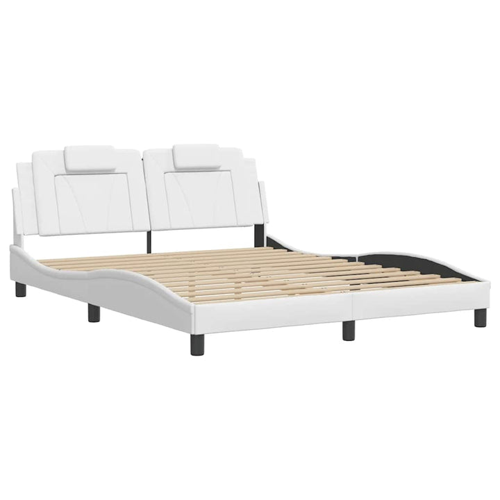 sengeramme uden madras Viana 160x200 cm kunstlæder hvid