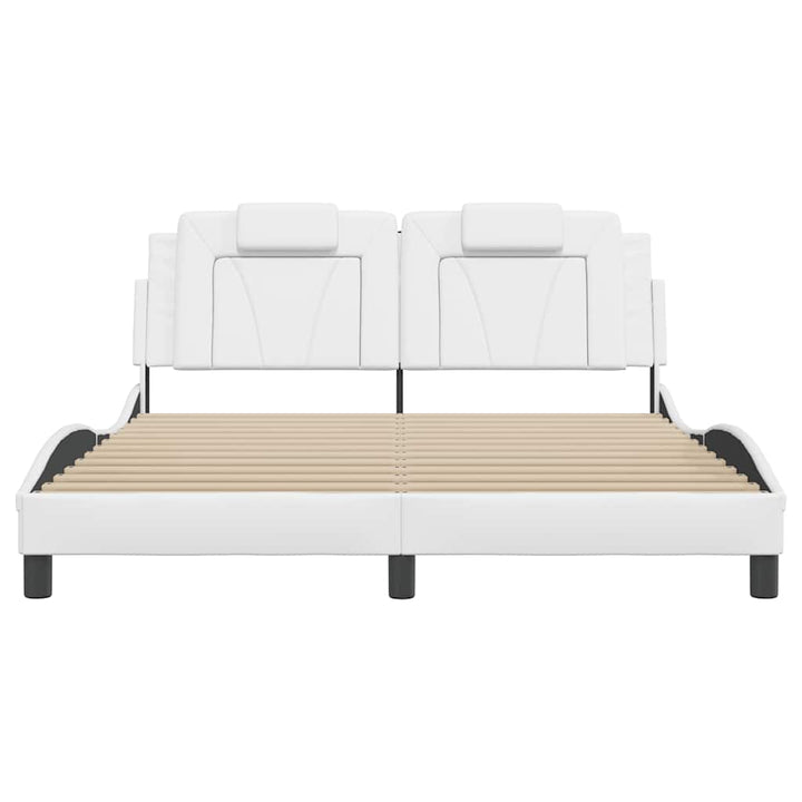 sengeramme uden madras Viana 160x200 cm kunstlæder hvid