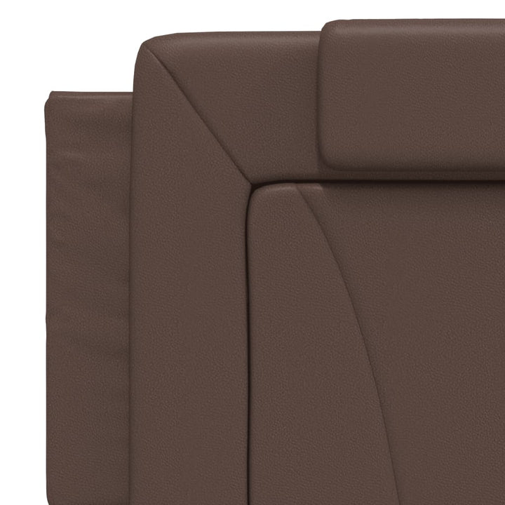 sengeramme uden madras Viana 160x200 cm kunstlæder brun