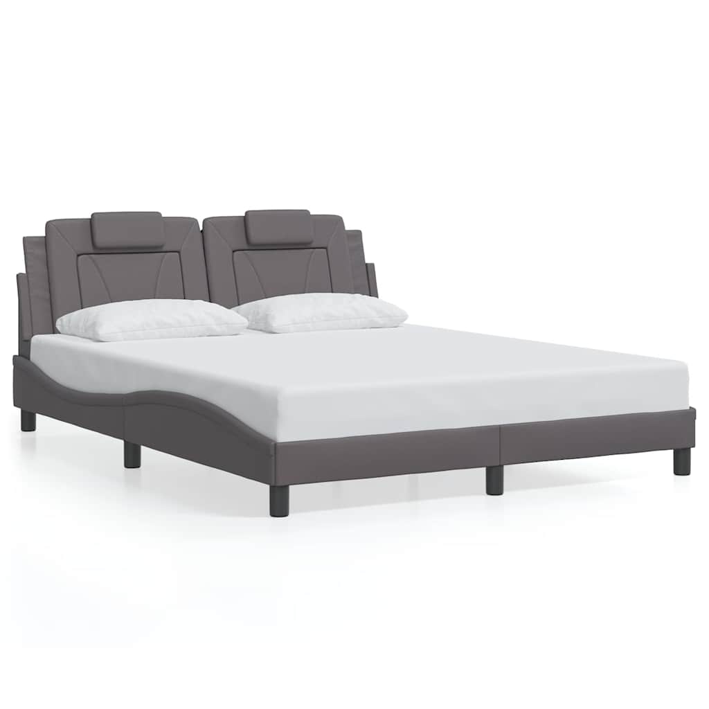 sengeramme uden madras Viana 160x200 cm kunstlæder grå