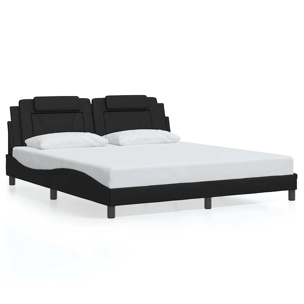 sengeramme uden madras Viana 180x200 cm kunstlæder sort