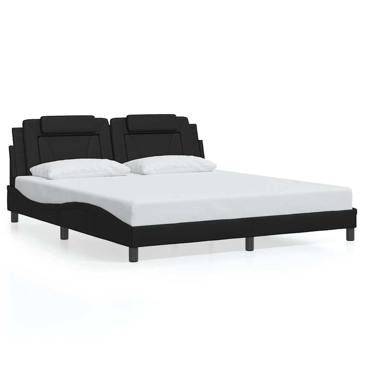 sengeramme uden madras Viana 180x200 cm kunstlæder sort