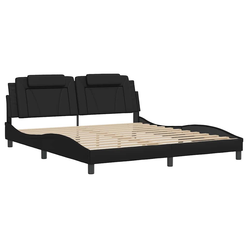 sengeramme uden madras Viana 180x200 cm kunstlæder sort