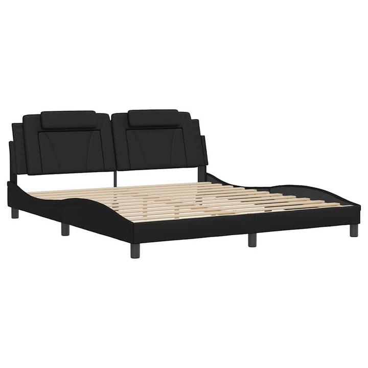 sengeramme uden madras Viana 180x200 cm kunstlæder sort