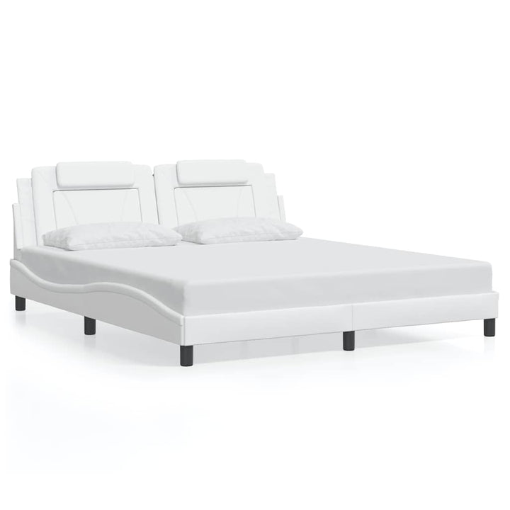 sengeramme uden madras Viana 180x200 cm kunstlæder hvid