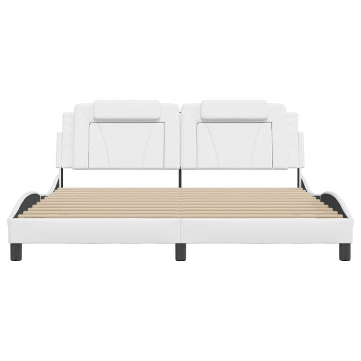 sengeramme uden madras Viana 180x200 cm kunstlæder hvid