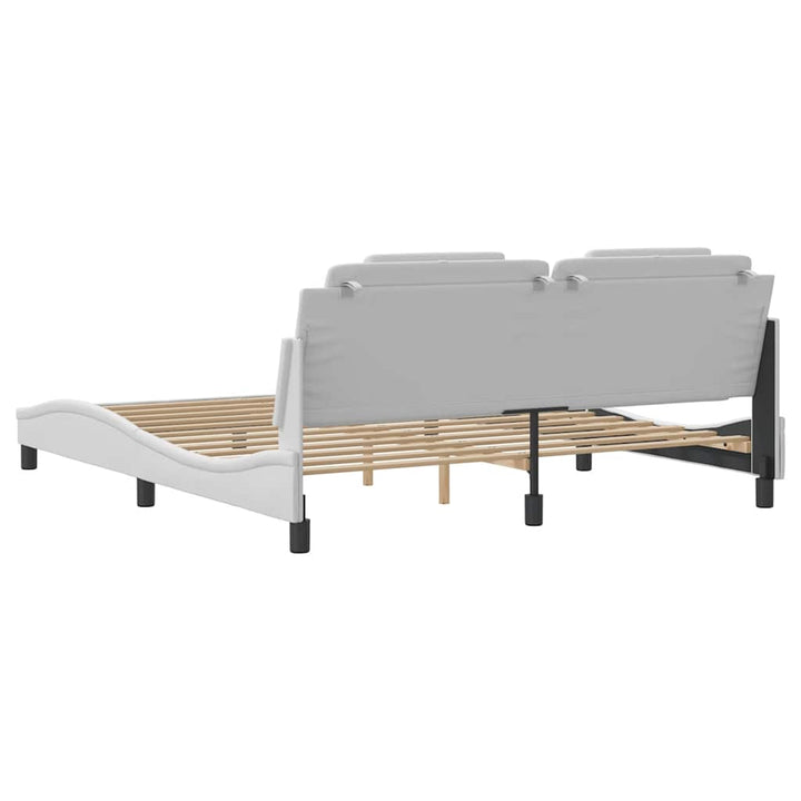 sengeramme uden madras Viana 180x200 cm kunstlæder hvid