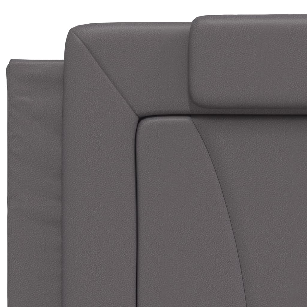 sengeramme uden madras Viana 200x200 cm kunstlæder grå