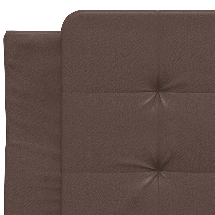 sengeramme uden madras Zadar 80x200 cm kunstlæder brun