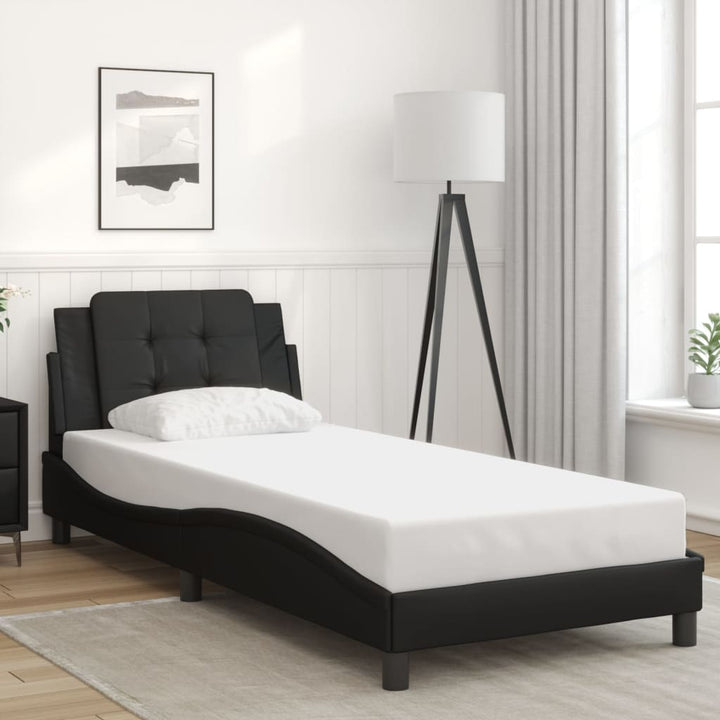 sengeramme uden madras Zadar 90x200 cm kunstlæder sort