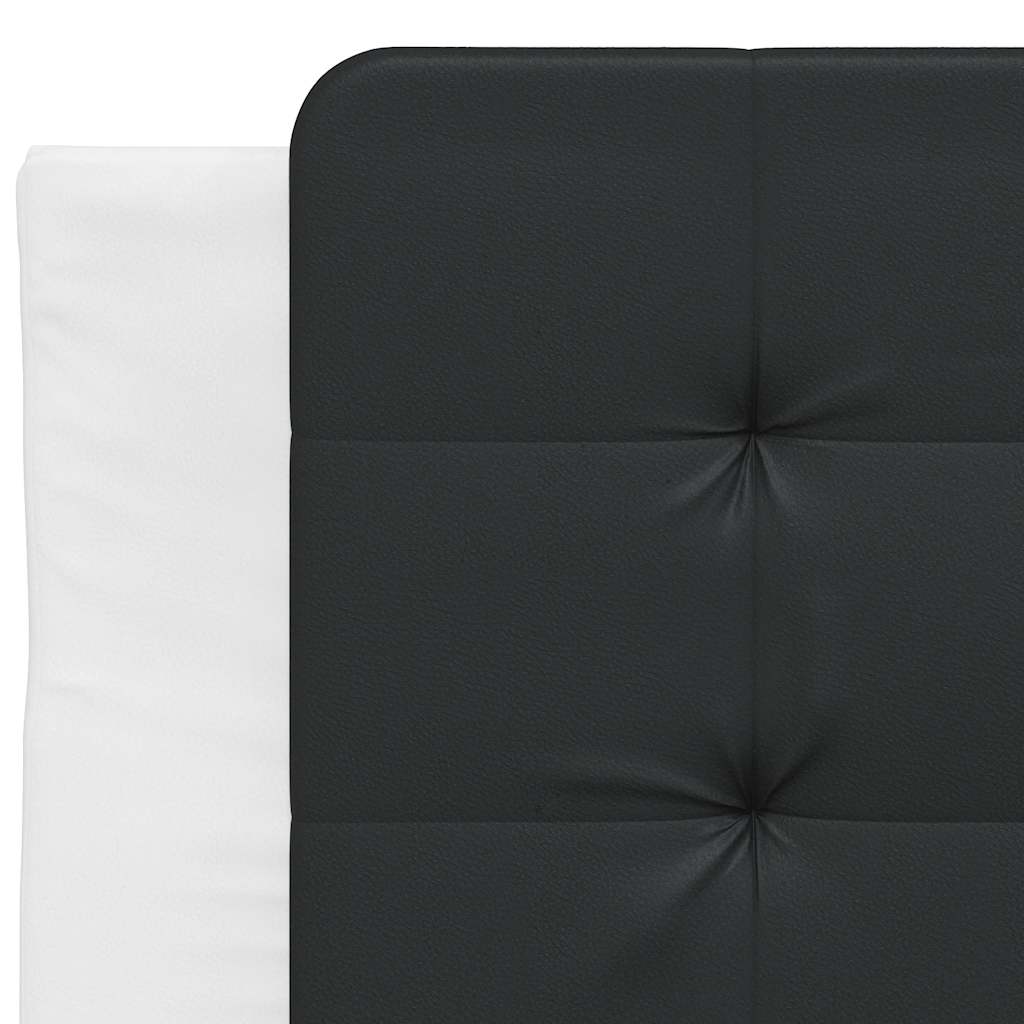sengeramme uden madras Zadar 90x200 cm kunstlæder hvid og sort