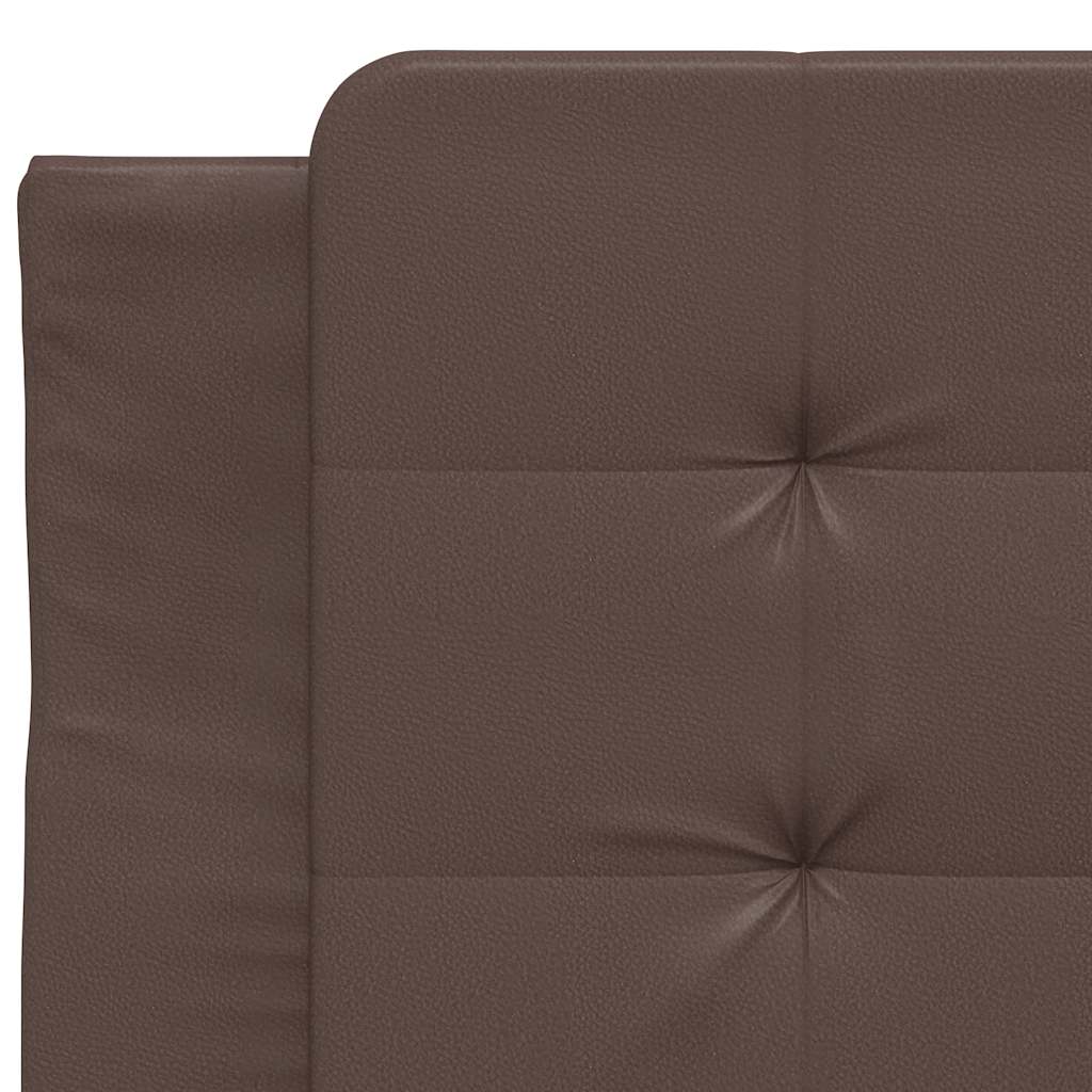 sengeramme uden madras Zadar 100x200 cm kunstlæder brun