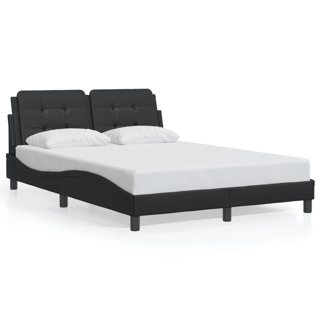 sengeramme uden madras Zadar 140x190 cm kunstlæder sort