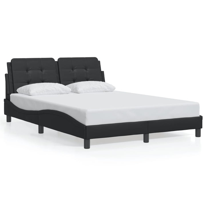 sengeramme uden madras Zadar 140x190 cm kunstlæder sort