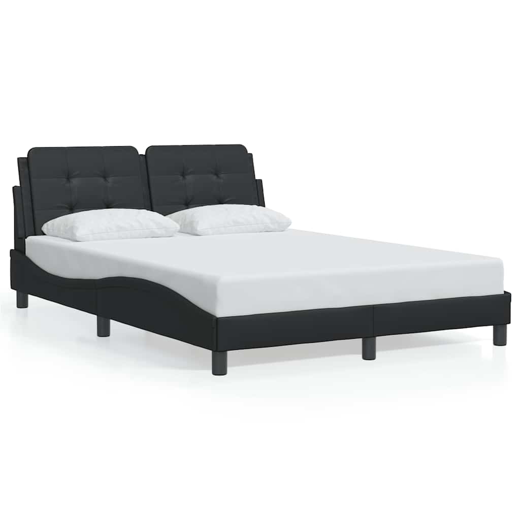 sengeramme uden madras Zadar 140x190 cm kunstlæder sort