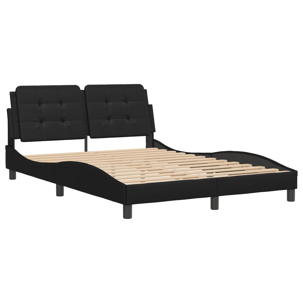 sengeramme uden madras Zadar 140x190 cm kunstlæder sort