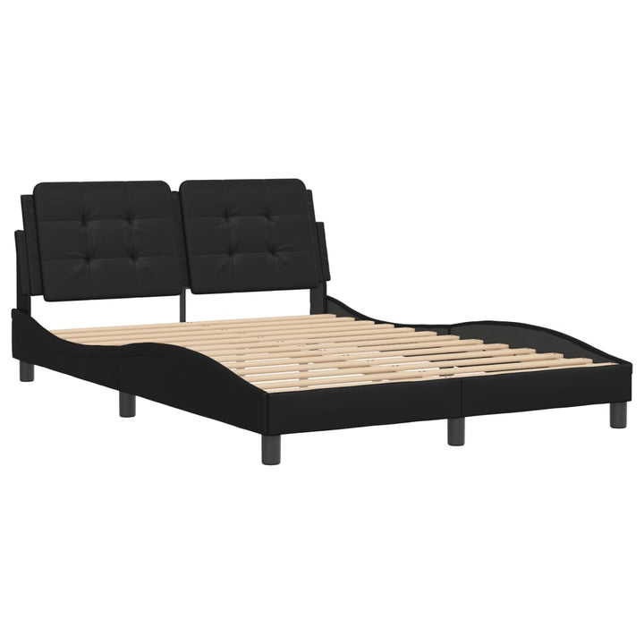 sengeramme uden madras Zadar 140x190 cm kunstlæder sort