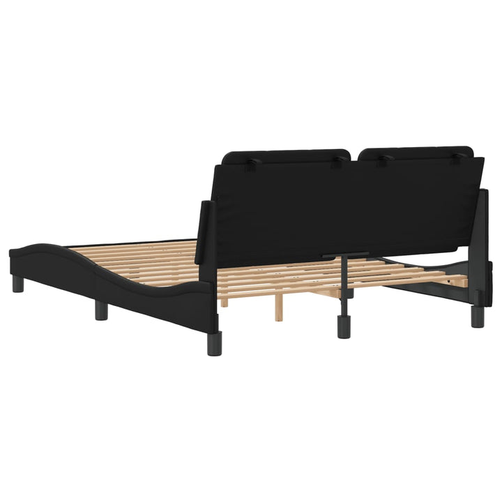 sengeramme uden madras Zadar 140x190 cm kunstlæder sort
