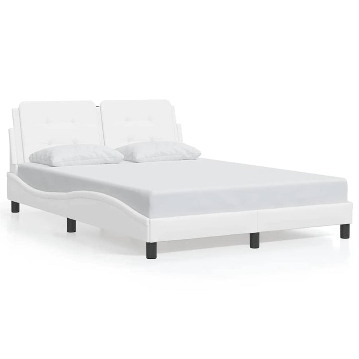 sengeramme uden madras Zadar 140x190 cm kunstlæder hvid