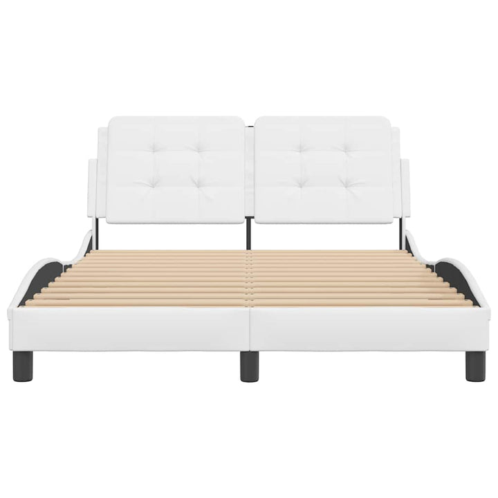 sengeramme uden madras Zadar 140x190 cm kunstlæder hvid