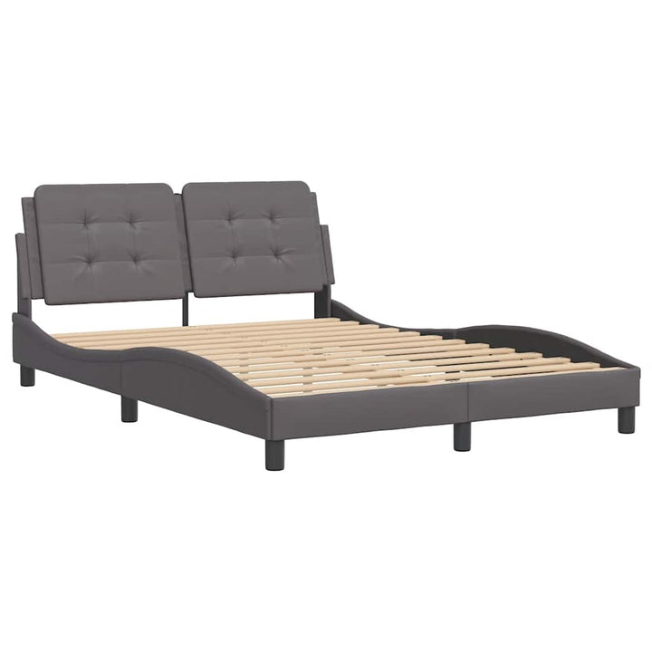 sengeramme uden madras Zadar 140x190 cm kunstlæder grå